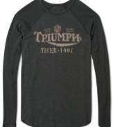 Rev up your winter style with this Lucky Brand Jeans motorcycle graphic thermal.