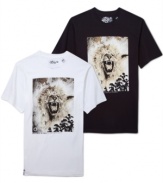 The lion may be the king of the jungle but you rule your domain.com in this short sleeve graphic t-shirt by LRG.