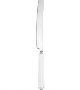 Cut the cake with the elegant Lenox Bliss cake knife. Wedding-white porcelain laced with frilly raised detail and sparkling accents gets happy couples off to a sweet start. Qualifies for Rebate