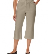 Make yourself comfortable in these cotton pants from Karen Scott. Pair them with flats and a tee for everyday style!