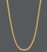 Give your wardrobe a little extra pop. Necklace features a gauge popcorn chain crafted in 14k gold. Approximate length: 30 inches.