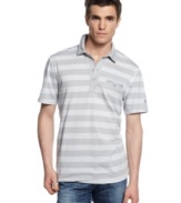 This striped polo from INC International Concept introduces hip downtown style to a classic.