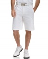 Keep your cool cruising the green in these comfortable twill shorts from Greg Norman for Tasso Elba.