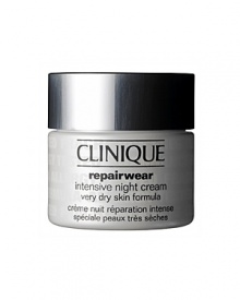 Developed especially for very dry skin, this potent hydrating cream works all night to help block and mend the look of lines and wrinkles. Rebuilds stores of firming natural collagen. Fuels 24-hour antioxidant replenishment that arms skin for tomorrow.