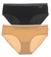 A pretty lace trim lends elegant style to this hipster from Calvin Klein Underwear.