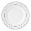 Sparkling platinum and mica accent this decidedly contemporary Vera Wang salad plate, lending a look that's fresh and dimensional.