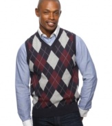 Take traditional argyle and turn it hip and modern with this vest from Argyleculture.