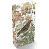 Beautiful floral and bird motif glazed on glass. Lily rectangle vases are 11.5 high.