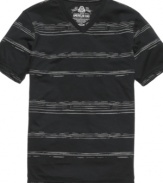 A few fine lines. This T shirt from American Rag is a streetwise take on a classic pattern.