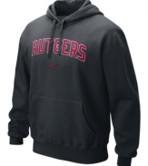 Set your team spirit soaring with this NCAA Rutgers Scarlet Knights hoodie from Nike.