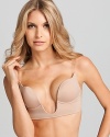 This very low-cut bra offers extreme cleavage and is perfect to wear with any neckline, daytime or evening styles.