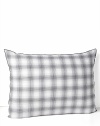 Vera Wang Crinkle Plaid King Sham