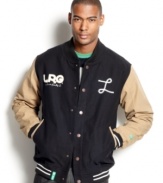 With cool varsity styling, this LRG jacket will be an instant homerun in your wardrobe.