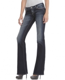 A great everyday style, these GUESS? bootcut jeans can be paired with all your favorite tops!