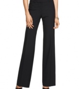 Crafted of a wool blend and cut with a flattering fit, these bootcut pants by Anne Klein are a staple for any work wardrobe.