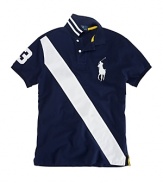 Polo Ralph Lauren Custom-Fit Short-Sleeved Pieced Mesh Polo