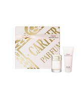 Discover the fresh, floral and powdery notes of Baiser Volé with this luxurious gift set from Cartier. The set features the Eau de Parfum Spray paired with a delicately perfumed Body Cream enriched with lily extract, known for its softening qualities.  Set includes: 3.3 oz. Eau de Parfum Spray and 3.3 oz. Perfumed Body Cream