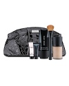 Award winning makeup for the perfect skin canvas. Set includes:Full Sized Fluid Master PrimerFull Sized Luminous Silk Foundation in your perfect shade choice - 4.5 5, 5.5, 5.75 or 7Full Sized Blender BrushDeluxe Sized Sample Fluid SheerDeluxe Sized Sample Regenessence [3.R] Multi Corrective Rejuvenating Cream