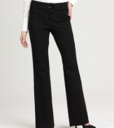 A pair of flared trousers elongate your legs like nothing else. This pair from Style&co. is a better basic!