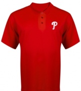 The birthplace of liberty promotes freedom of expression. Cheer on the Phillies in this polo shirt from Majestic Apparel.