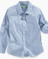 Classic cool. Pair this Greendog button-up shirt with a pair of chinos for a crisp look for fall.