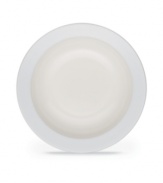 Full of possibilities, this ultra-versatile soup bowl from Noritake's collection of Colorwave white dinnerware is half glossy, half matte and entirely timeless in durable stoneware. Mix and match with square shapes or any of the other Colorwave shades.