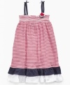 Show off her patriotic side throughout the season with this comfy dress from Osh Kosh.