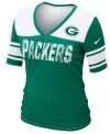 Game on! Make it known Green Bay Packers fans mean business with this NFL t-shirt from Nike.