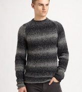 An alpaca design with a hint of stretch for a great fit. Raglan sleeves add athletic appeal to this striped knit.CrewneckRaglan sleevesPull-on style55% alpaca/45% acetateDry cleanMade in Italy