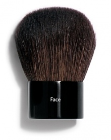 This short handled brush with a big, fluffy head is ideal for touch-ups with Face Powder, Bronzing Powder, and Blush. Dip brush and lightly tap to remove excess. Use a dusting motion to deposit powder where desired.