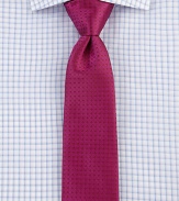 Tonal dots adorn this tie of rich Italian silk, perfect for every gentleman. SilkDry cleanItaly