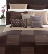 Complement your Hotel Collection Cubist bed with the coordinating solid bedskirt finished with a slight sheen.