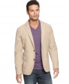 Take all the stuffiness out of boardroom style with this casual take on the classic blazer from American Rag.