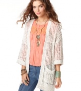 Live the casual life in this laid-back cardigan from Free People. Pair it over a lightweight knit for a relaxed, daytime outfit.