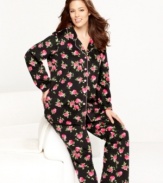 Cuteness to rival the comfiness. Charter Club decked out these indulgently soft mink fleece plus size pajamas with prints you'll love all winter long.