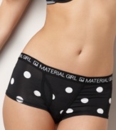 Steal a style from the boys with these ultra-cute boyshorts by Material Girl.