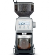 Start the day off smart! Trust in the IQ of this coffee grinder-automatically calibrating every blend every time the settings are adjusted for a custom-made cup that aces the test.  With 25 grind settings, this grinder caters to your tastes and brings the best flavor out in every blend. 1-year warranty. Model BCG800XL.