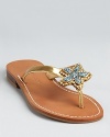 Take a trip to the seaside with these IVANKA TRUMP sandals, adorned with a lively starfish in shimmering rhinestones.