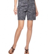 A rose print becomes something altogether cooler when it's on Style&co.'s chic utility shorts!