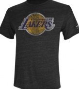 Show the LA Lakers you support them in this tee by adidas.