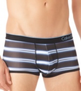 For the man looking for a slightly shorter leg and lower rise than boxer briefs: Calvin Klein trunks in supportive stretch microfiber.