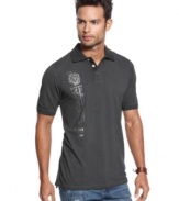 Want to take your preppy look downtown? This polo from Marc Ecko Cut & Sew is ready to go.