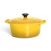 For nearly a century, Le Creuset has handcrafted enameled cast iron cookware of superlative quality, durability and versatility. A cooking staple, the round French oven offers exceptional heat distribution and retention for unsurpassed broiling, braising, slow cooking and sautéing and its size easily accommodates large roasts and poultry.