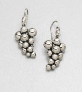 From the Moonlight Grapes Collection. Bubbly clusters of graceful grapes in oxidized sterling silver create luscious looking drop earrings.Sterling silverLength, about 1½Ear wireImported