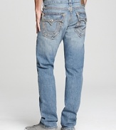 True Religion Ricky Straight Leg Jeans in Fairfax Wash