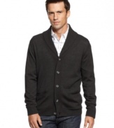 Button up your relaxed look with this versatile merino-wool blend cardigan from Club Room.