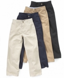 Anywhere everywhere Nautica pants. He'll live in them.