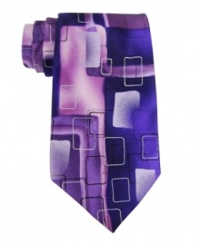 Bring an abstract pattern into your collection with this creatively graphic tie from Jerry Garcia.