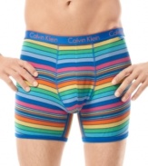 Add some color to your style south-of-the-border with these colorful boxer briefs from Calvin Klein.