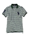 Polo Ralph Lauren Custom-Fit Short-Sleeved Stripe Mesh Polo